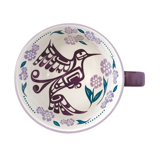 "Hummingbird" Porcelain Mug, design by Kwakwaka’wakw artist Francis Dick