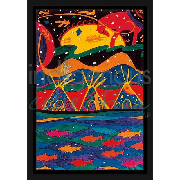 "This Land" Wall Art, artwork by Indigenous artist Dawn Oman