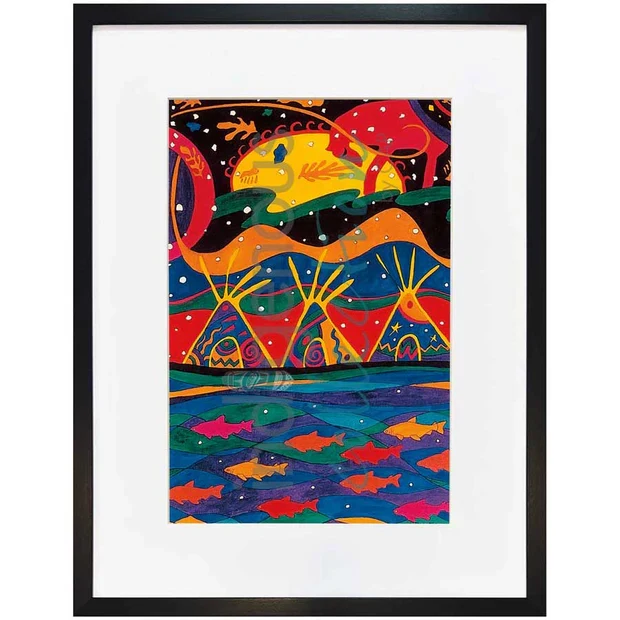 "This Land" Wall Art, artwork by Indigenous artist Dawn Oman