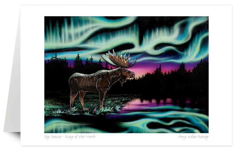 "Sky Dance - King of the North" Wall Art by Métis artist Amy Keller-Rempp