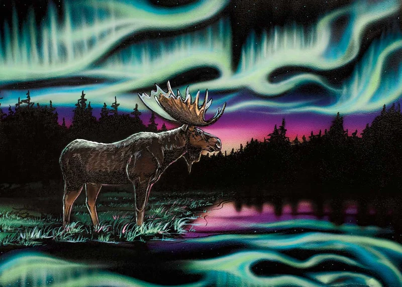 "Sky Dance - King of the North" Wall Art by Métis artist Amy Keller-Rempp