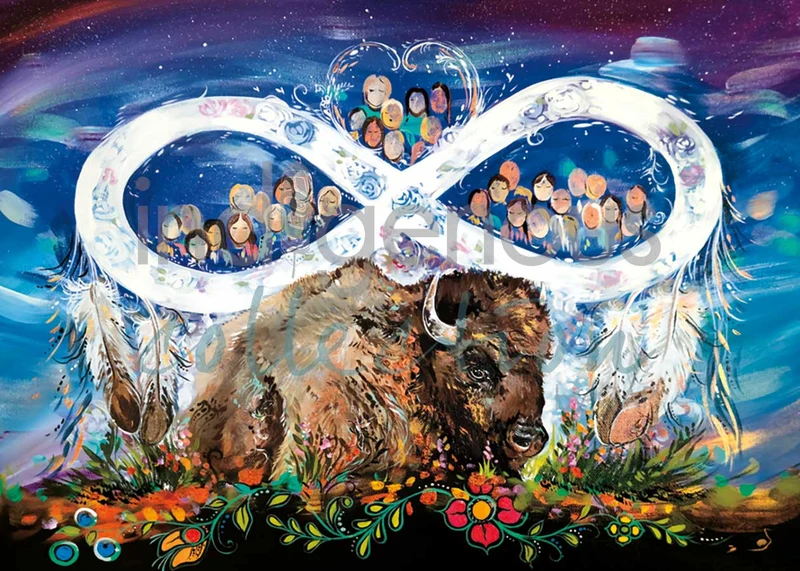 "Métis People" Wall Art by Métis artist Carla Joseph