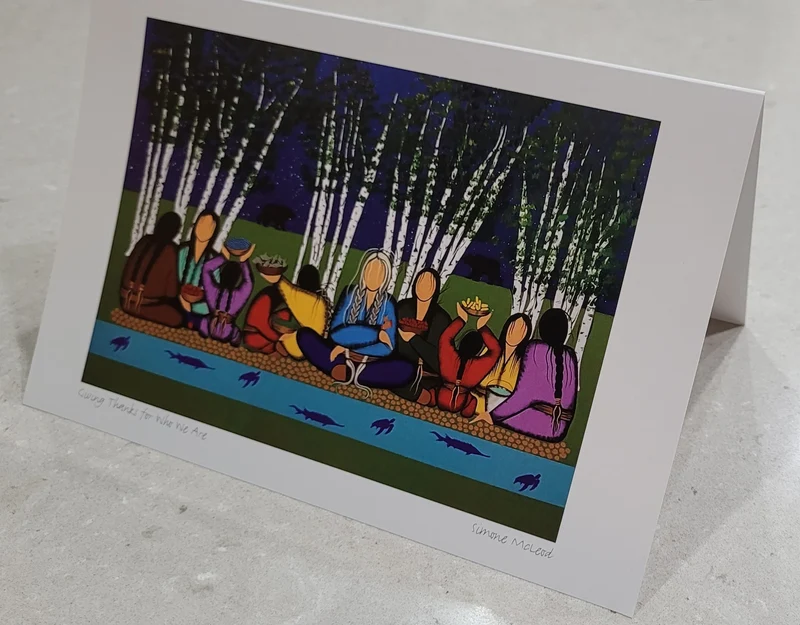 "Giving Thanks for Who We Are" Wall Art by Cree/Ojibway artist Simone McLeod