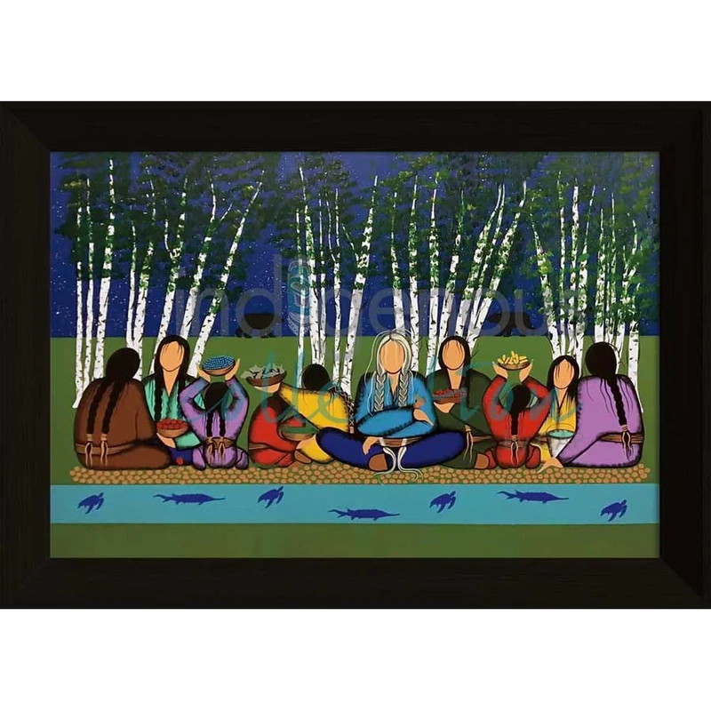 "Giving Thanks for Who We Are" Wall Art by Cree/Ojibway artist Simone McLeod