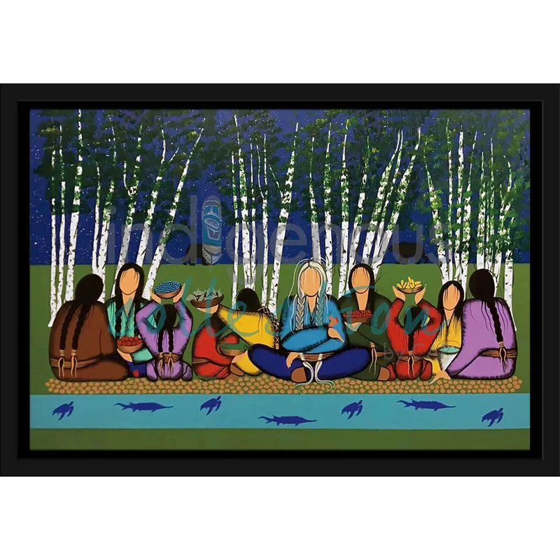 "Giving Thanks for Who We Are" Wall Art by Cree/Ojibway artist Simone McLeod