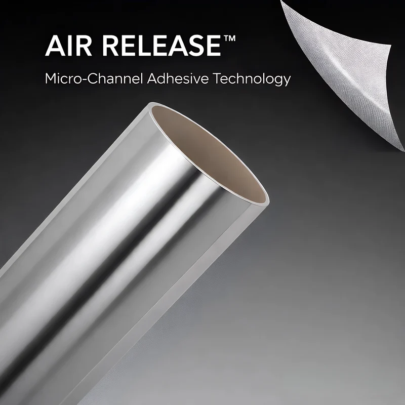 MirrorTek™ MT4-RA 4 Mil Mirror Chrome Vinyl with Air Release
