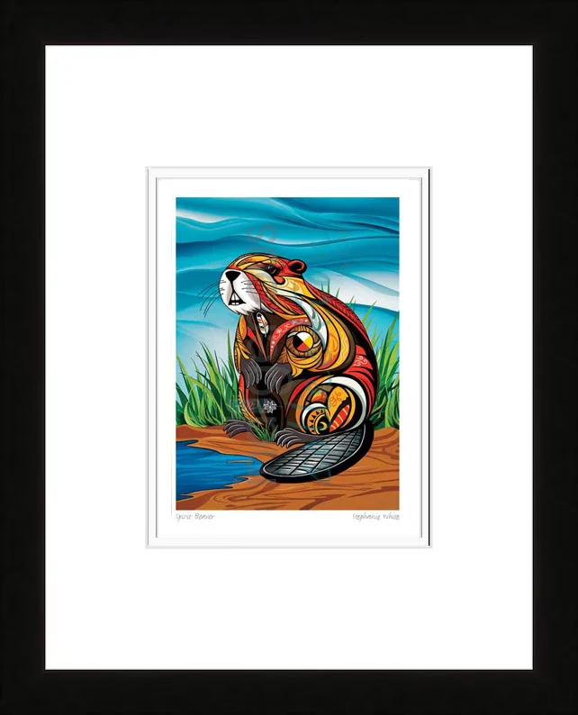 Spirit Beaver Wall Art by Mi'kmaq artist, Stephanie White