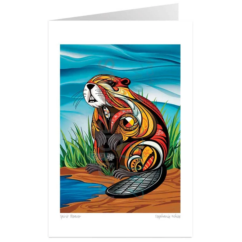 Spirit Beaver Wall Art by Mi'kmaq artist, Stephanie White