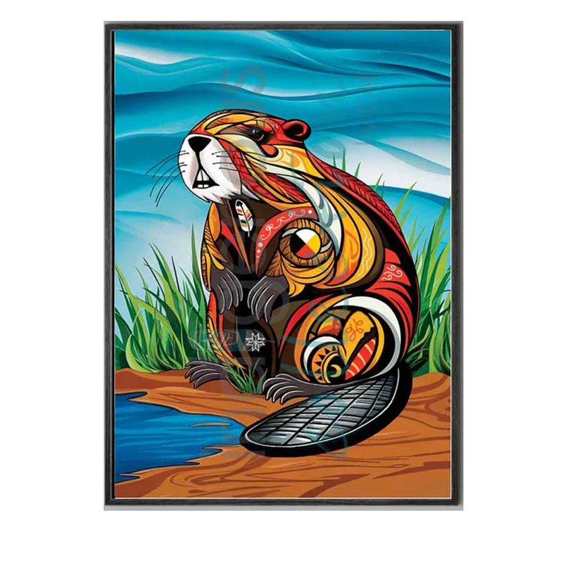 Spirit Beaver Wall Art by Mi'kmaq artist, Stephanie White