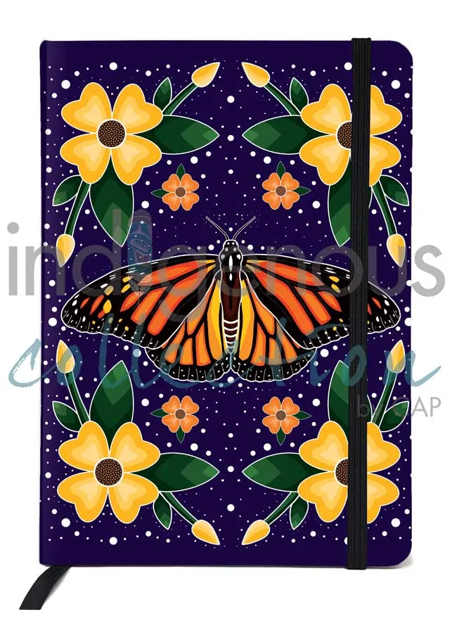 "Monarch Butterfly" Journal - artwork by Indigenous Artist, Marissa Indoe