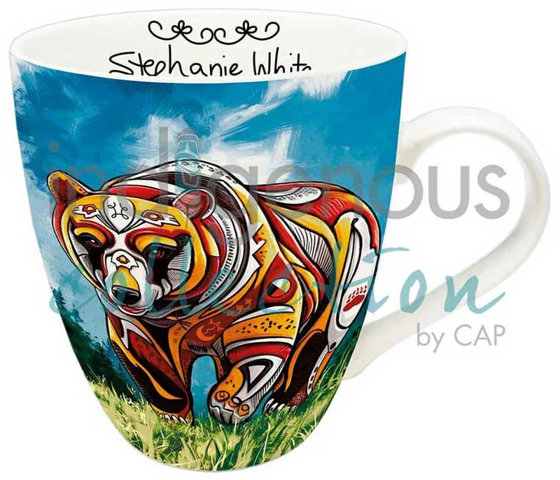 "Spirit Bear" Mug - artwork by Indigenous Artist, Stephanie White