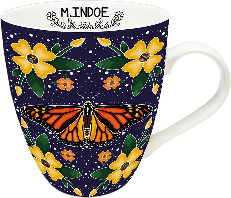 "Monarch Butterfly" Mug - artwork by Indigenous Artist, Marissa Indoe