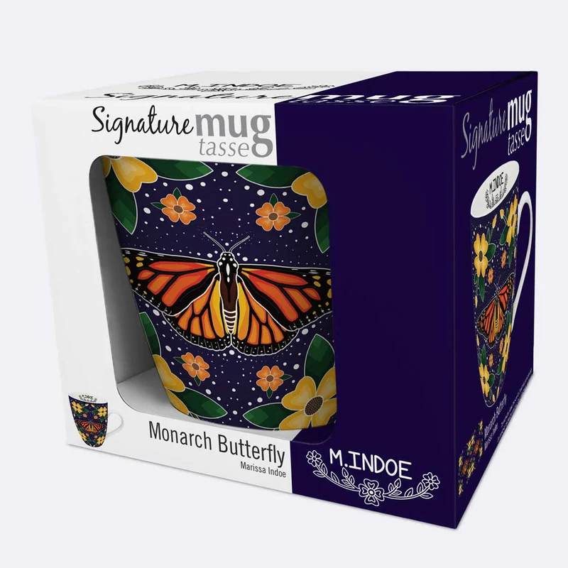 "Monarch Butterfly" Mug - artwork by Indigenous Artist, Marissa Indoe