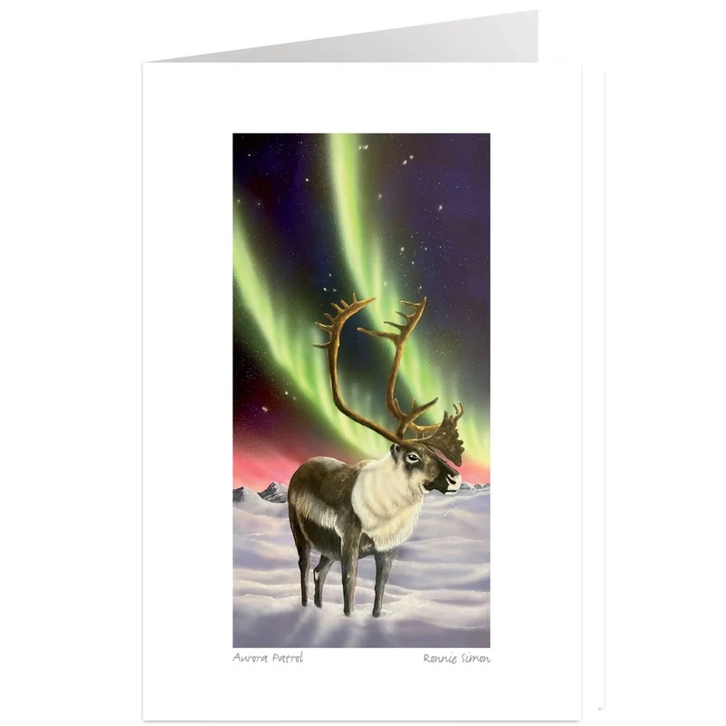 Aurora Patrol Wall Art by Ronnie Simon | Indigenous Art Print Canada