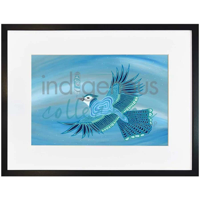 Blue Jay Wall Art by Patrick Hunter | Indigenous Art Print Canada
