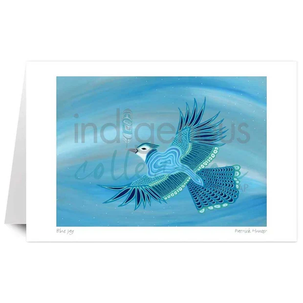 Blue Jay Wall Art by Patrick Hunter | Indigenous Art Print Canada