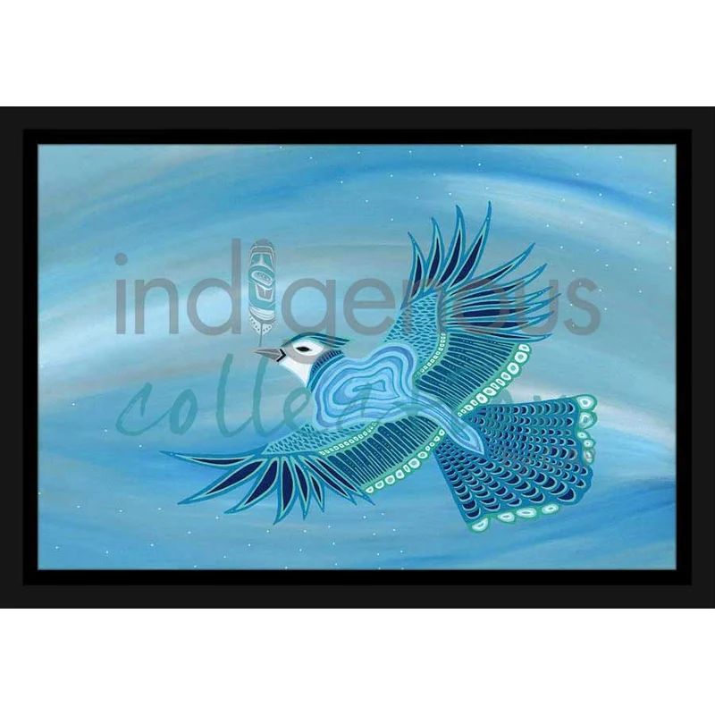 Blue Jay Wall Art by Patrick Hunter | Indigenous Art Print Canada