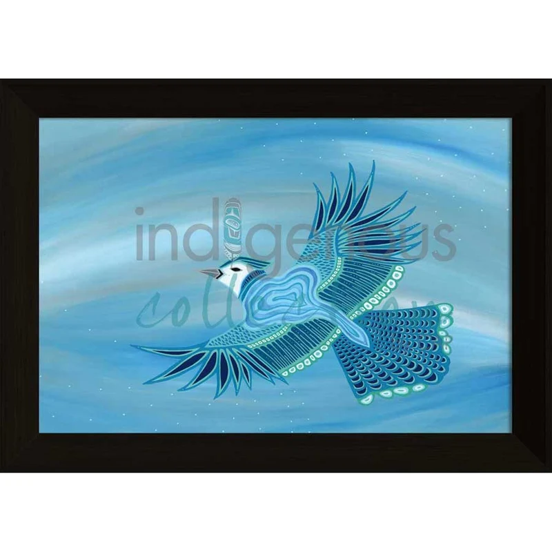 Blue Jay Wall Art by Patrick Hunter | Indigenous Art Print Canada
