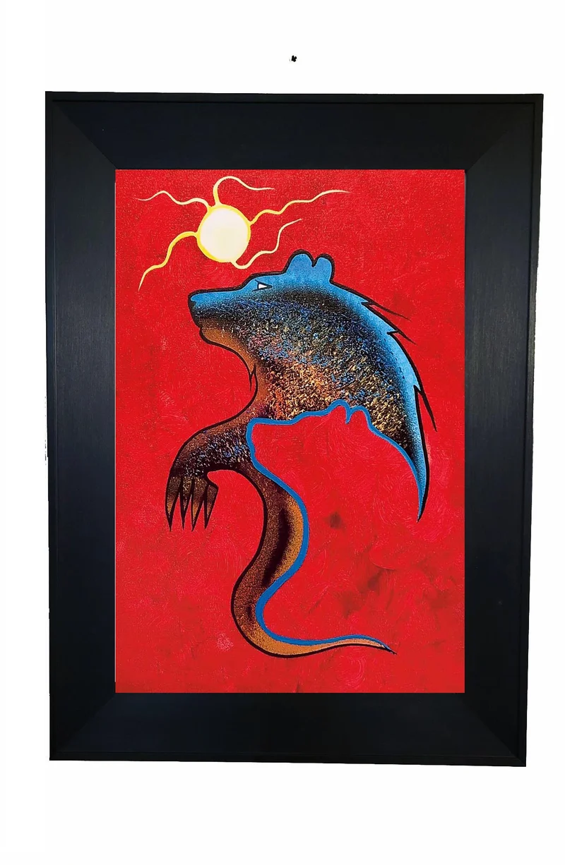 "Walk with Me" Wall Art, artwork by Indigenous artist Russell Noganosh