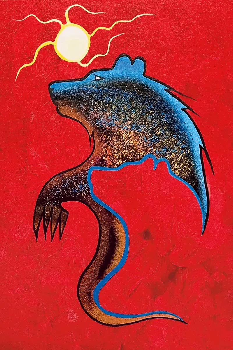 "Walk with Me" Wall Art, artwork by Indigenous artist Russell Noganosh