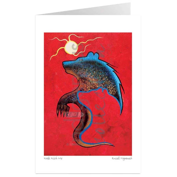"Walk with Me" Wall Art, artwork by Indigenous artist Russell Noganosh