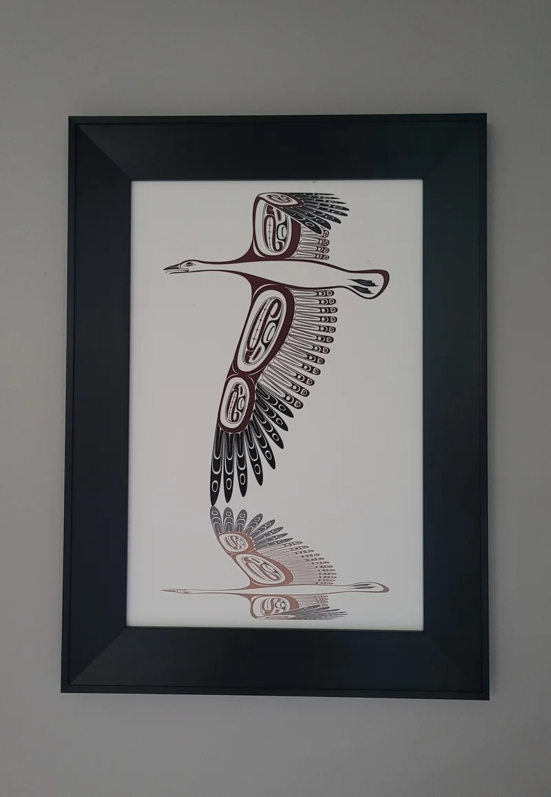 "Snow Goose" Wall Art by Indigenous artist Todd Baker