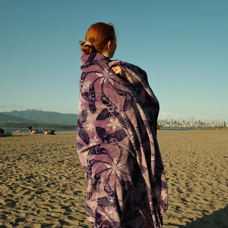 Fleece Blanket - Hummingbird by Francis Horne St