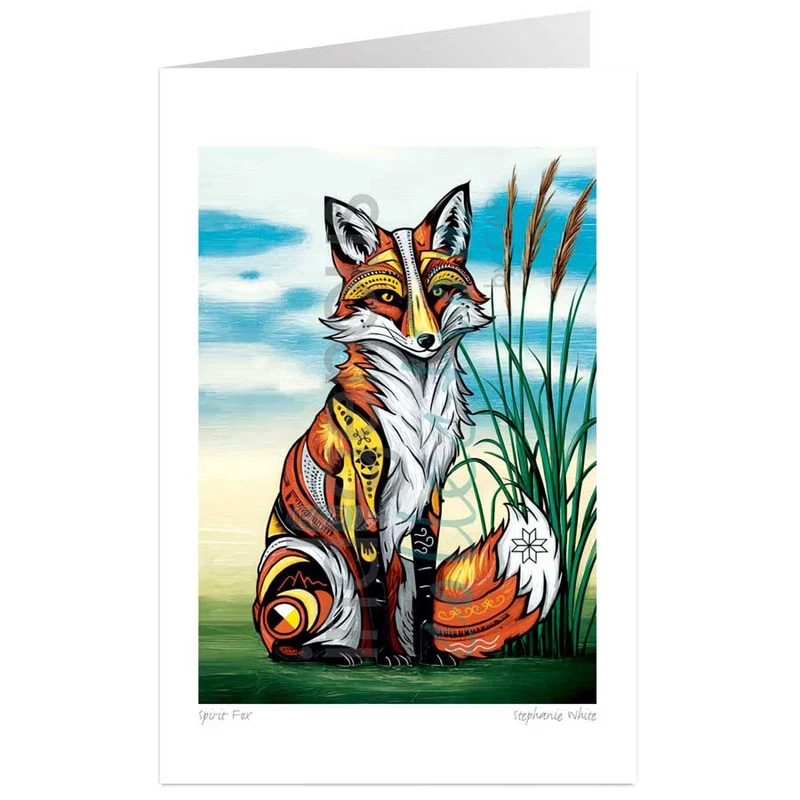 Spirit Fox Wall Art by Mi'kmaq artist Stephanie White | Indigenous Art Canada