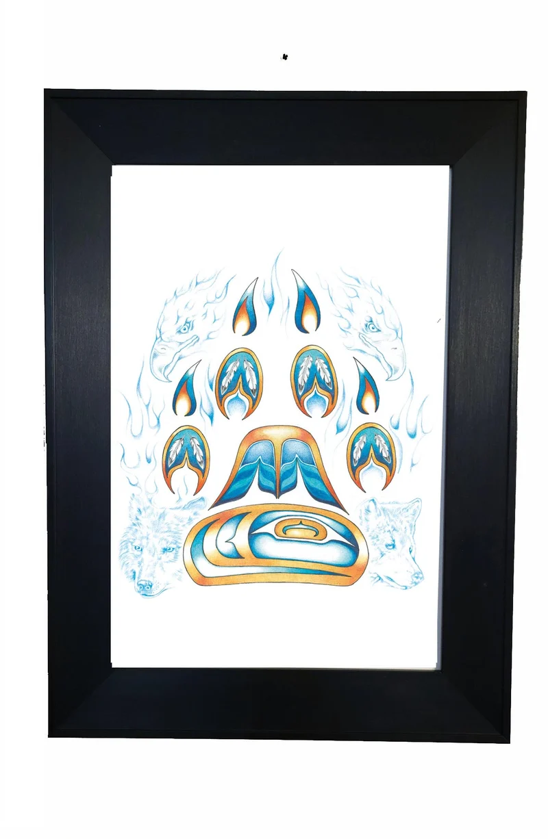 Legacy Wall Art, artwork by Indigenous artist, Hubert V Billy