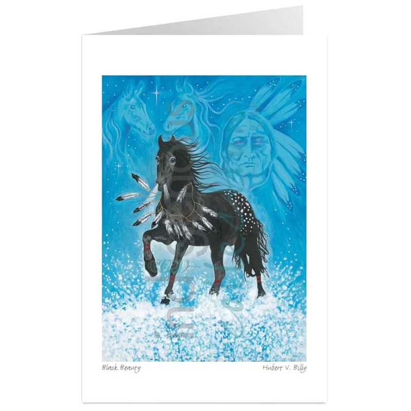 Black Beauty Wall Art by Indigenous artist, Hubert V Billy