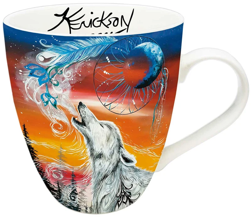 "Alpha" 18 oz mug by Metis artist, Karen Erickson